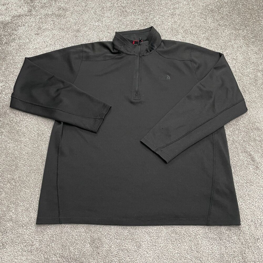 The North Face Polartec Active Jacket Womens Large Black 1/4 Zip Outdoor Hiking